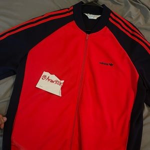 Original Adidas Track Jacket Size Xl Fits Small